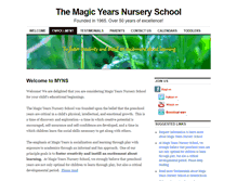 Tablet Screenshot of magicyearsnurseryschool.com